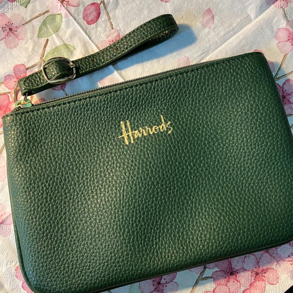 Harrod's 8-inch wristlet bag EUC